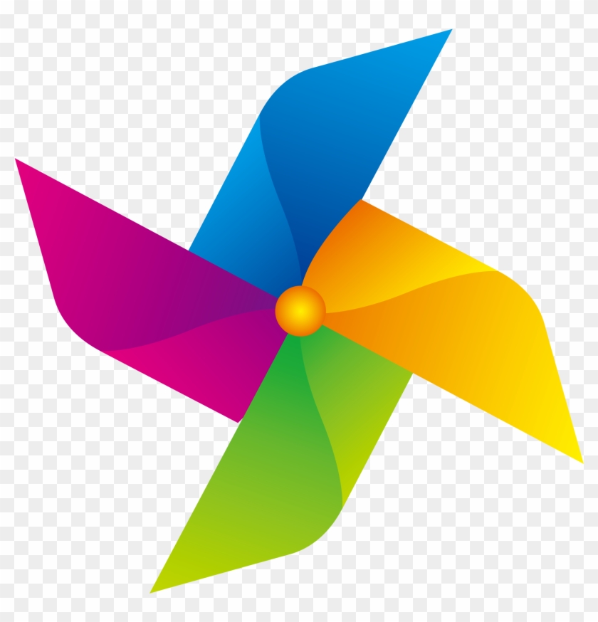 Paper Pinwheel Windmill - Paper Windmill Png Clipart