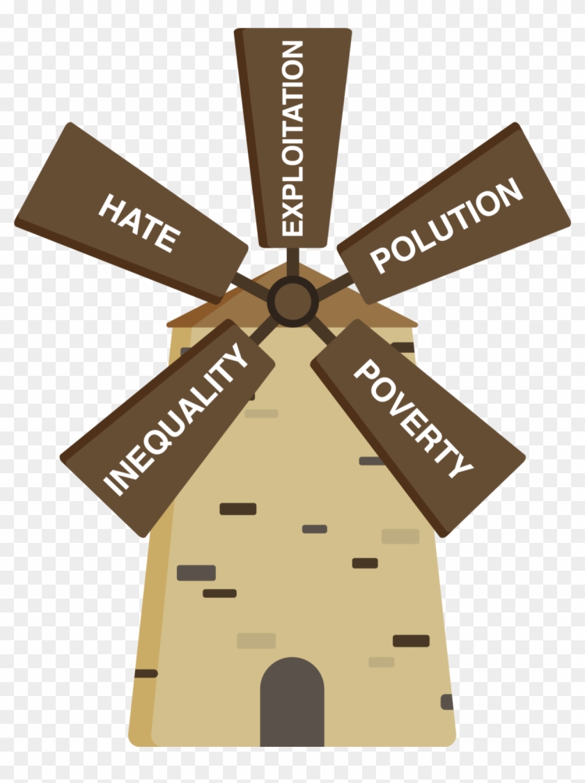 Today I Am Tilting At The Windmill Of Inequality And - Windmill Clipart #651122