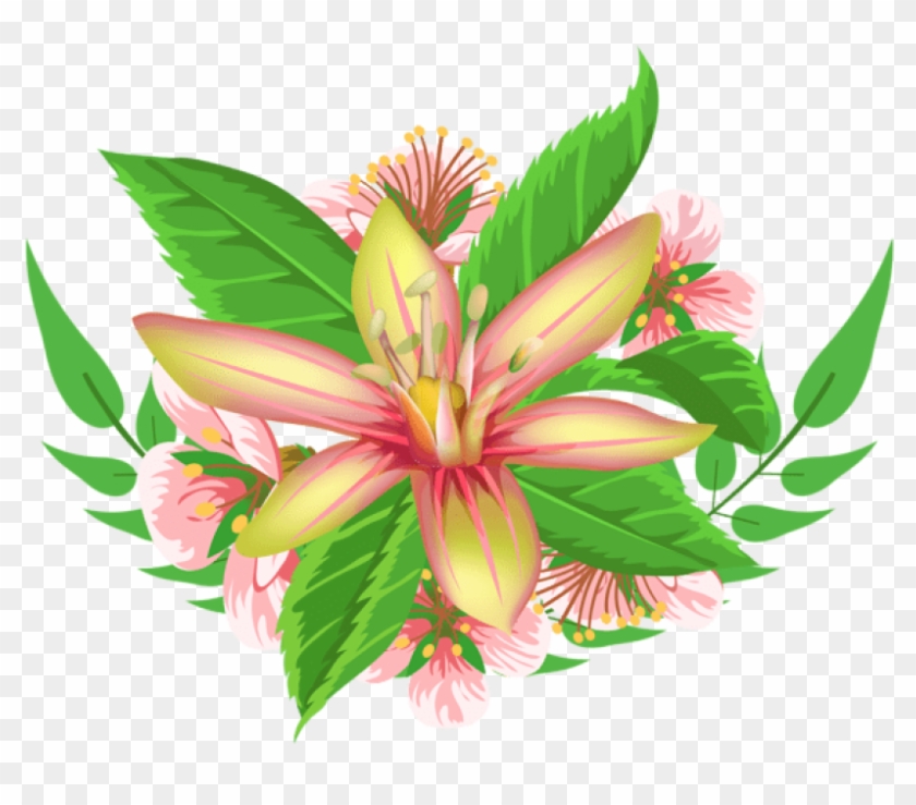 Free Png Download Yellow Flower Decorative Element - Flower Clipart