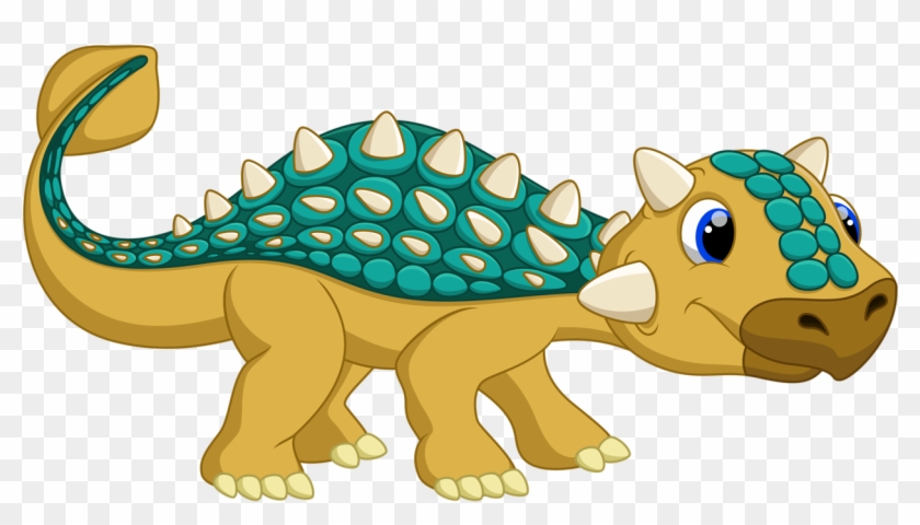 Dinosaur Clipart Ankylosaurus - Ankylosaurus Cartoon Dinosaur - Png Download #651864