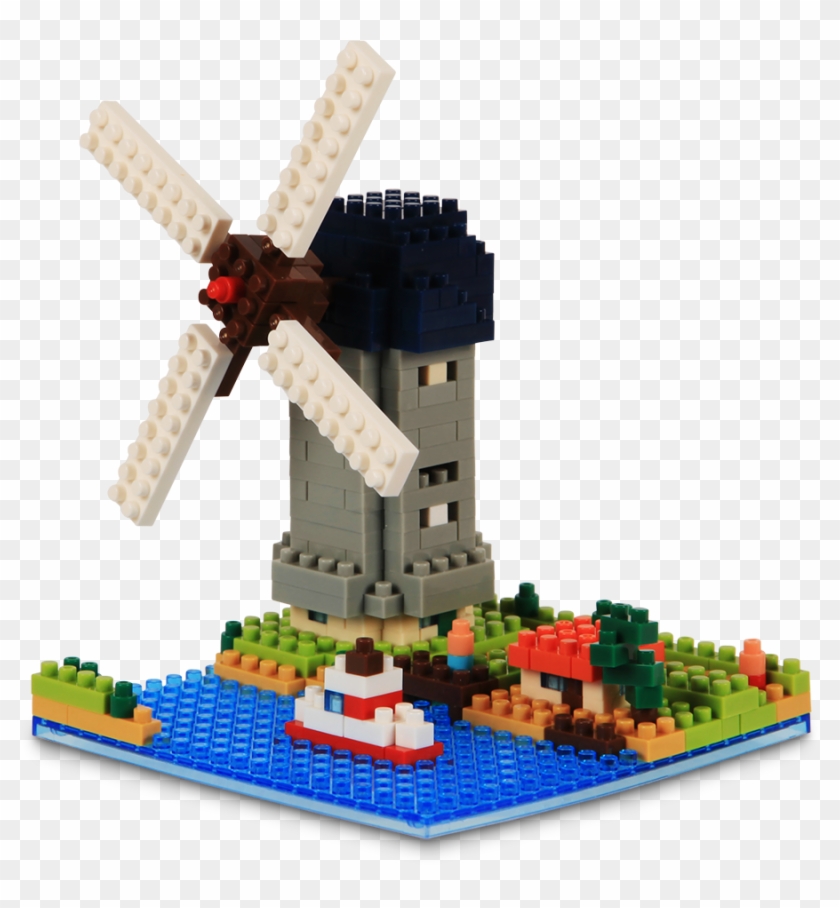 Nanoblock Windmill - Windmill Clipart #651922