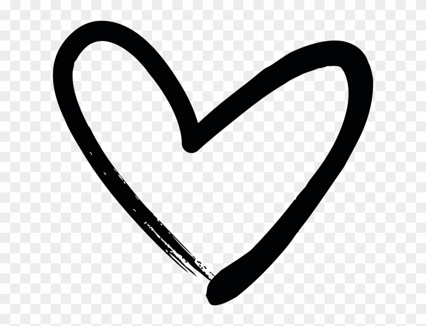 Hand Drawn Heart - Hand Drawn Heart .png Clipart #651996