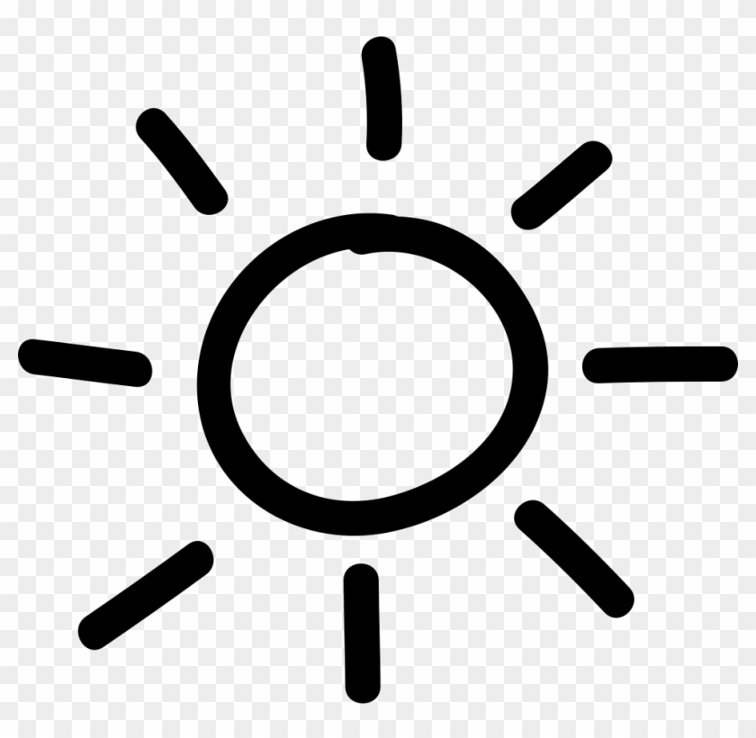 Sun Hand Drawn Symbol Comments - Hand Drawn Sun Png Clipart #652203
