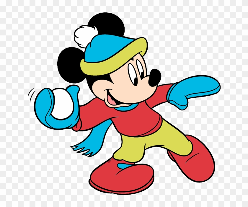 658 X 627 4 - Mickey Mouse Winter Coloring Pages Clipart