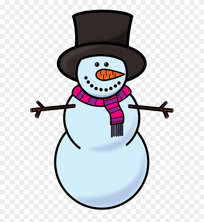 Svg Library Stock Snowman Clip Art Free Nastaran S - Winter Clipart Black And White Png Transparent Png #652641