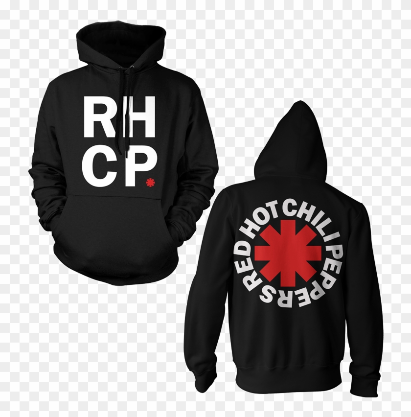 Men's Rhcp Stacked Logo Pullover Hoodie - Red Hot Chili Peppers Clipart