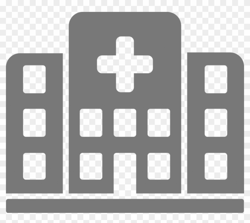 Hospital,grey - Transparent Hospital Icon White Clipart