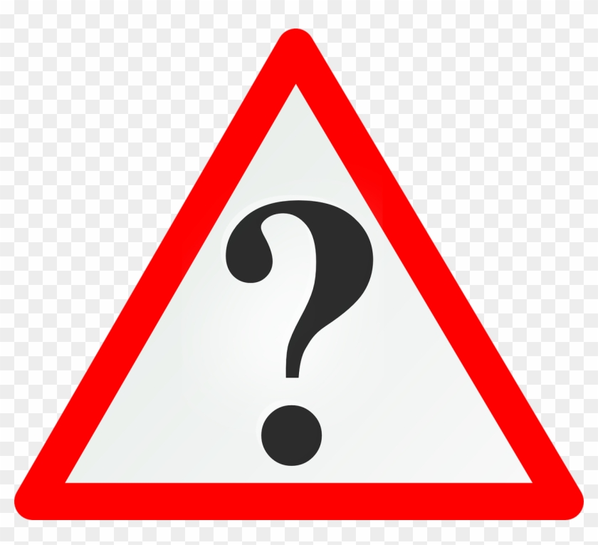 Question - Warning Triangle Transparent Png Clipart #652987