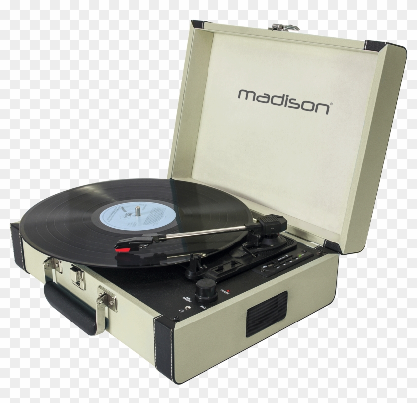 Vintage Turntable Case With Bluetooth, Usb, Sd & Rec - Turntable Clipart