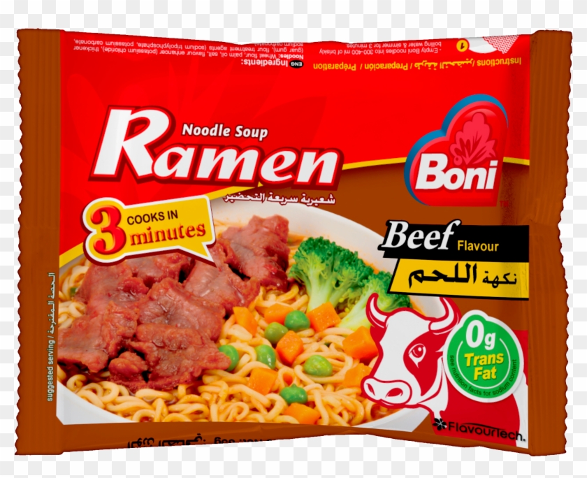 Beef ▫ - Boni Ramen Noodles 75gm Clipart #653386