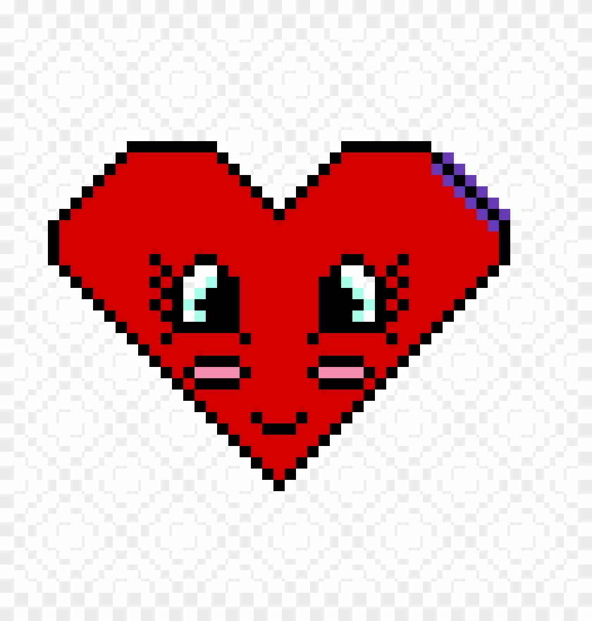 Cute Heart - Easy Emoji Pixel Art Clipart #653499