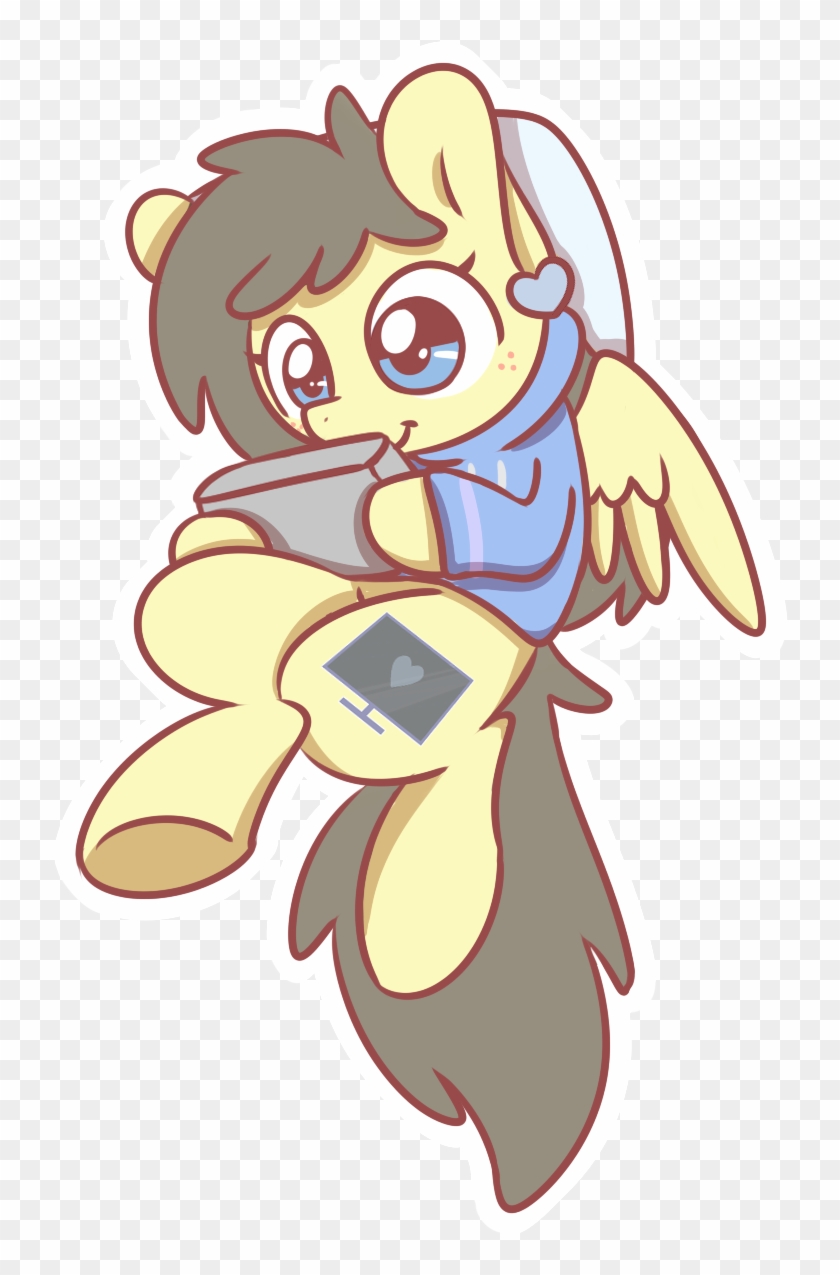 Sugar Morning, Chibi, Cute, Heart, Laying Down, Oc, - Cartoon Clipart