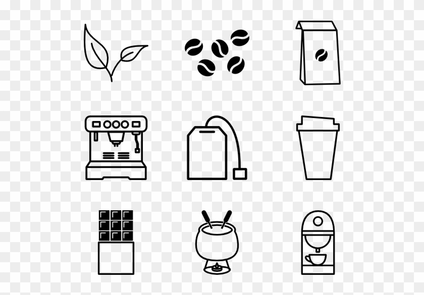 Linear Coffee Shop Elements - Coffee Vector Icon Psd Clipart #654237