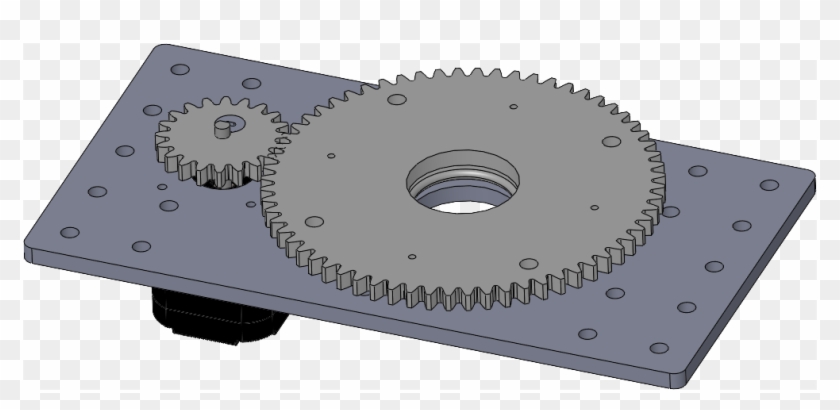 Stepper-driven Turntable¶ - Turntable Stepper Motor Bearing Diy Clipart