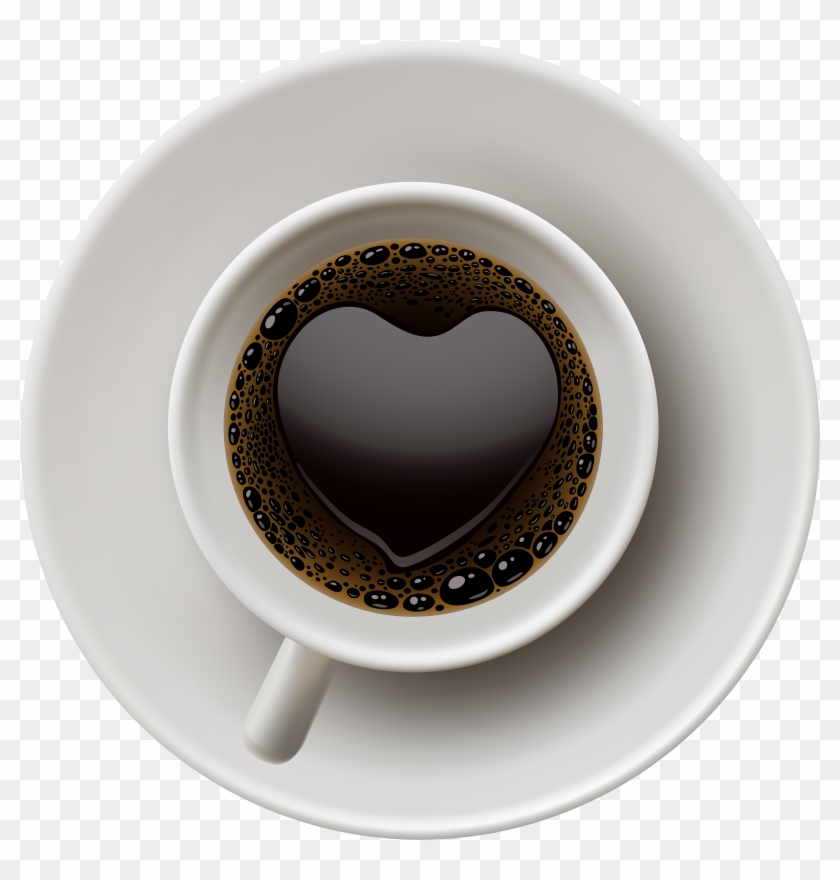 Coffee With Heart Png Clip Art - Coffee Transparent Heart #655075