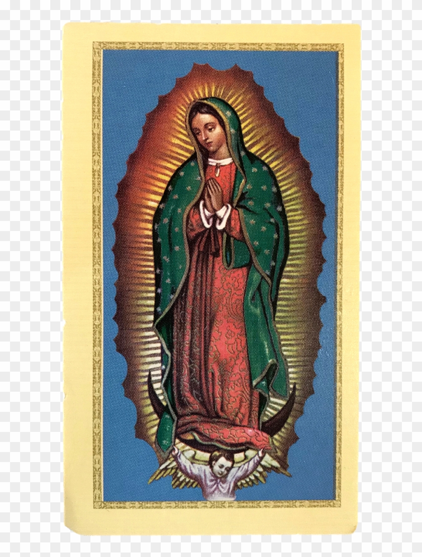 Religious Prayer Cards Oracion De Virgen De Guadalupe - Virgin Of Guadalupe Png Clipart