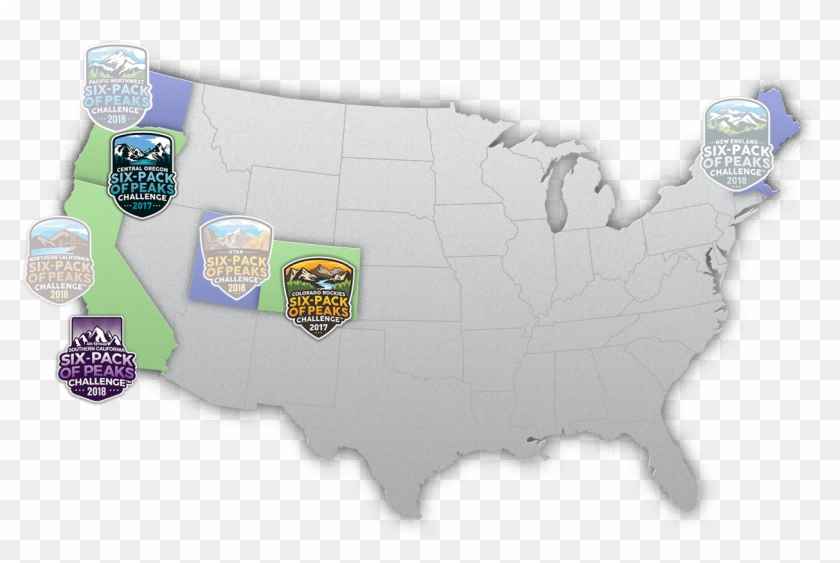 Six-pack Of Peaks Challenge Around The Us - Us Average Snow Depth Map Clipart Six-pack Of Peaks Challenge Around The Us - Us Average Snow Depth Map Clipart