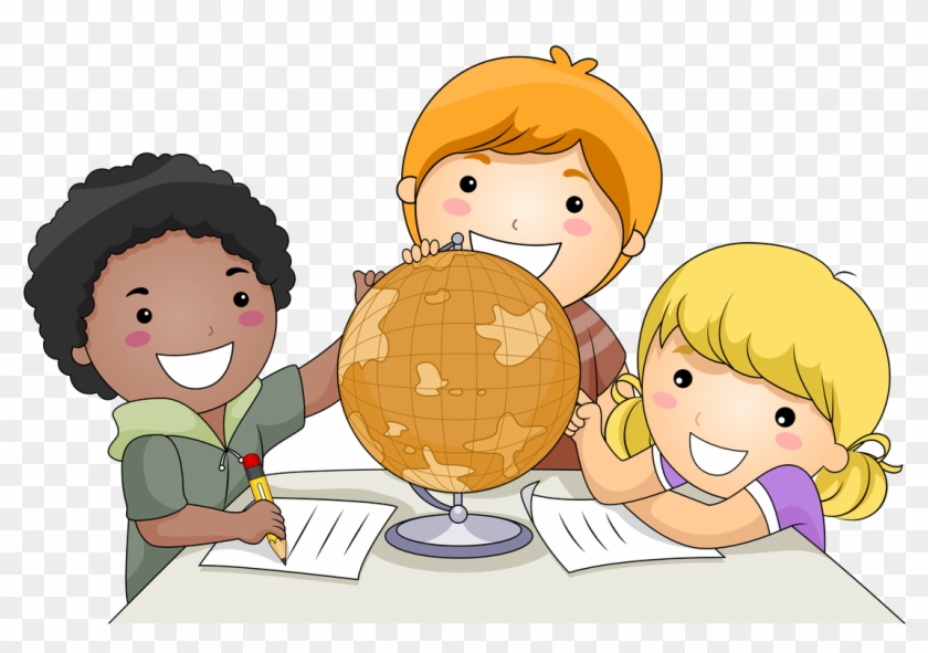 Children Learning Cartoon Png - Children Studying Cartoon Clipart #655549