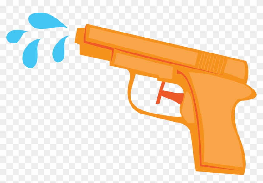 Vibrant Design Clipart Gun - Clip Art Water Gun - Png Download #656179