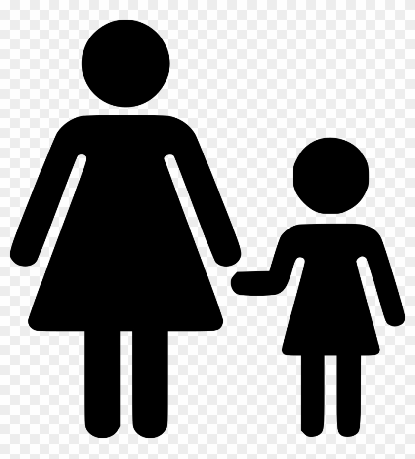 Png File Svg - Mom And Daughter Icon Clipart #656234