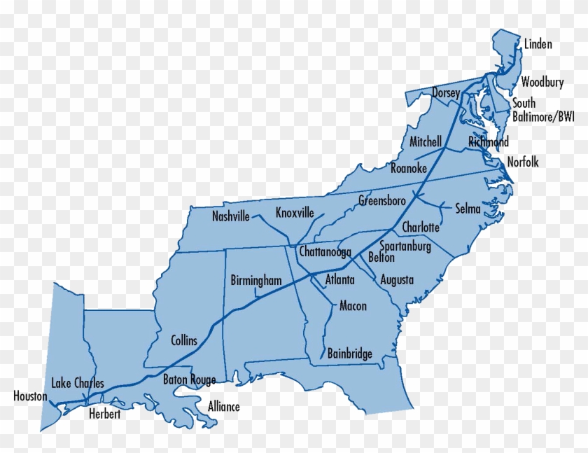 Colonial Pipeline Map Clipart