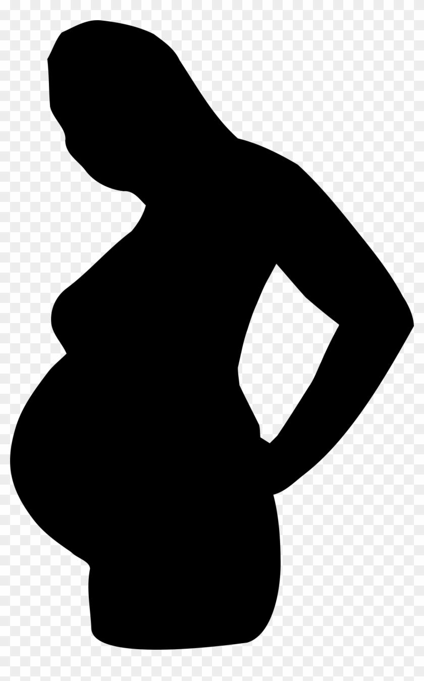 Mother Silhouette Images Png Image - Pregnant Woman Silhouette Png Clipart #656292