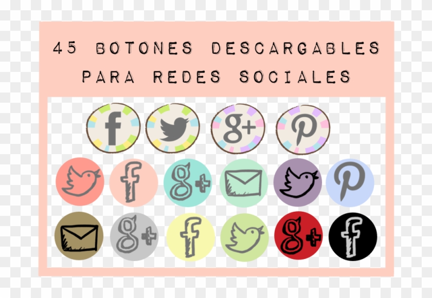 Iconos Redes Sociales Png Gris - Facebook Clipart