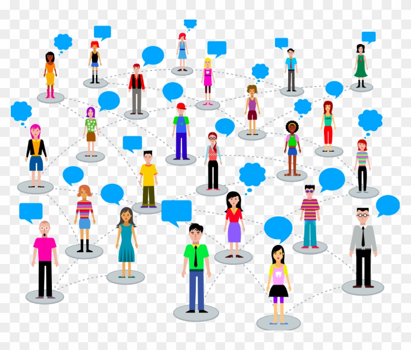 De Personas Usan Redes Sociales Al Rededor Del Mundo - Interacción En Redes Sociales Png Clipart