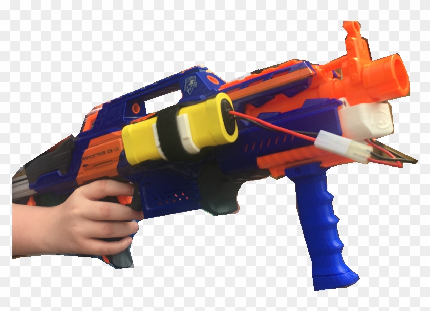 Nerf Rapidstrike Battery Mod - Water Gun Clipart #656627