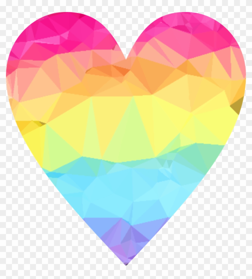 Corazon Sticker - Corazon De Colores Png Clipart