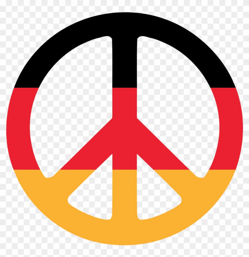 Germany Flag Pictures - German Flag Peace Sign Clipart #657430