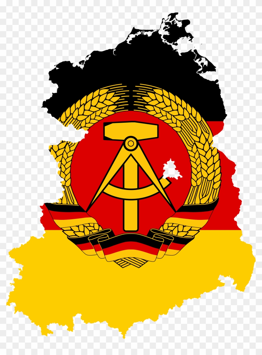 Open - Flag Map Of West Germany Clipart #657465