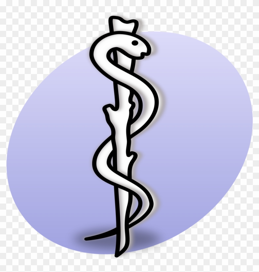 File - P Medicine - Svg - Rod Of Asclepius Tattoo Simple Clipart
