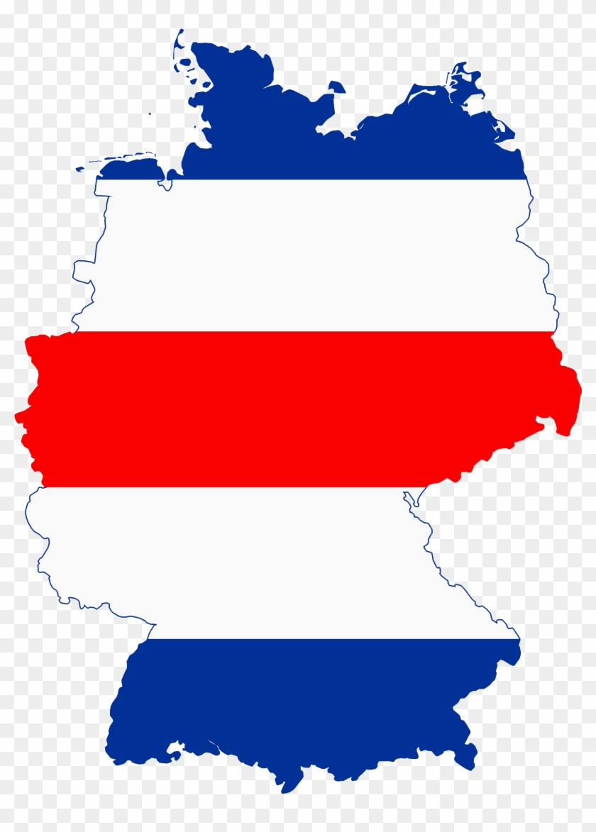 Flag Map Of Allied Occupied Germany - Pfalz Germany Wine Region Clipart