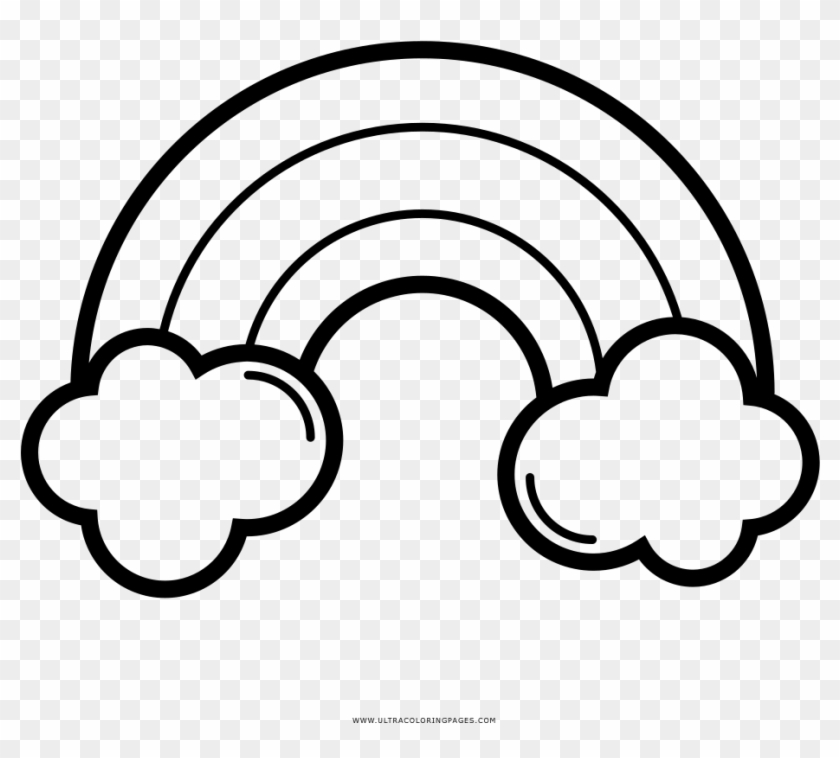 Dibujo Para Colorear 01a Nuboso Img - Arco Iris Para Colorear En Png Clipart