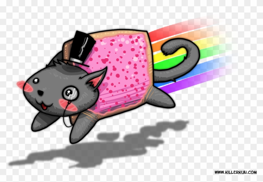 Com Cat Pink Mammal Vertebrate Cartoon Technology - Pop Tart Pink Nyan Cat Clipart #657724