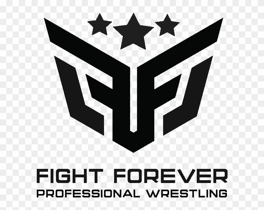 Cropped Fight Forever Logo Black For White Bg 1 - Emblem Clipart