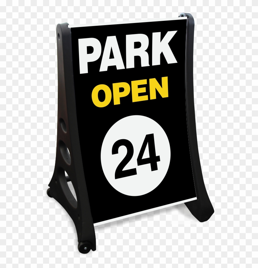 Park Open 24 A-frame Sidewalk Sign Kit - Banner Clipart #658798