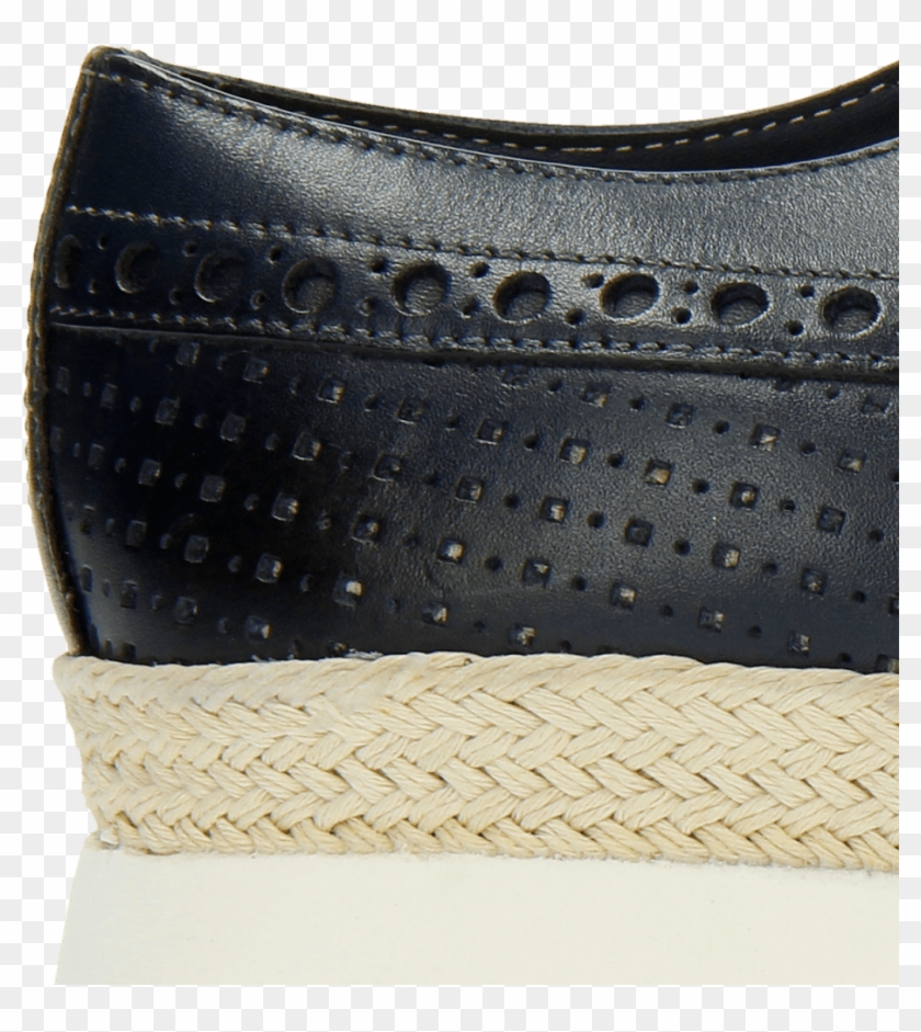 Derby Shoes Elia 4 Perfo Square Moroccan Blue - Leather Clipart #659024