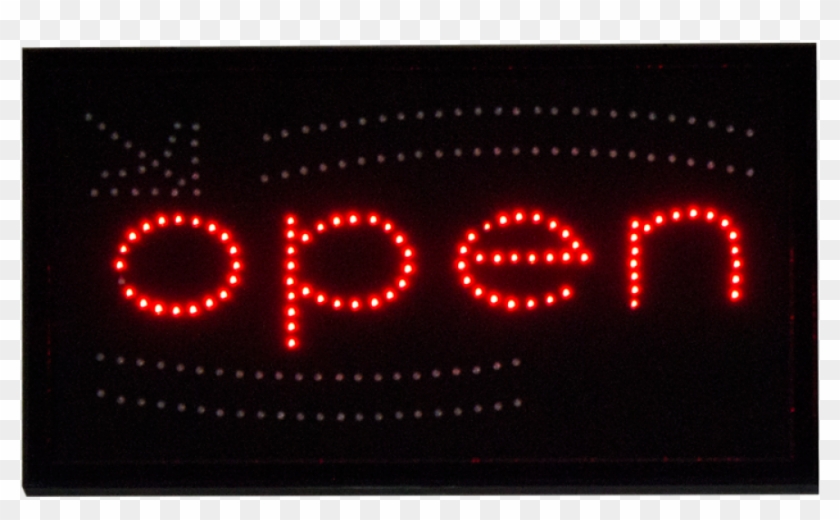 Open Led Storefront Sign - Led Display Clipart