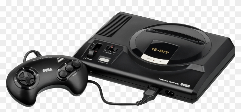 Sega Mega Drive Eu Mk1 Wcontroller Fl - Sega Mega Drive Png Clipart #659423