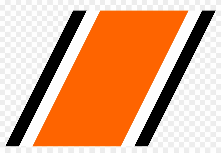 Open - Orange Racing Stripes Png Clipart #660298