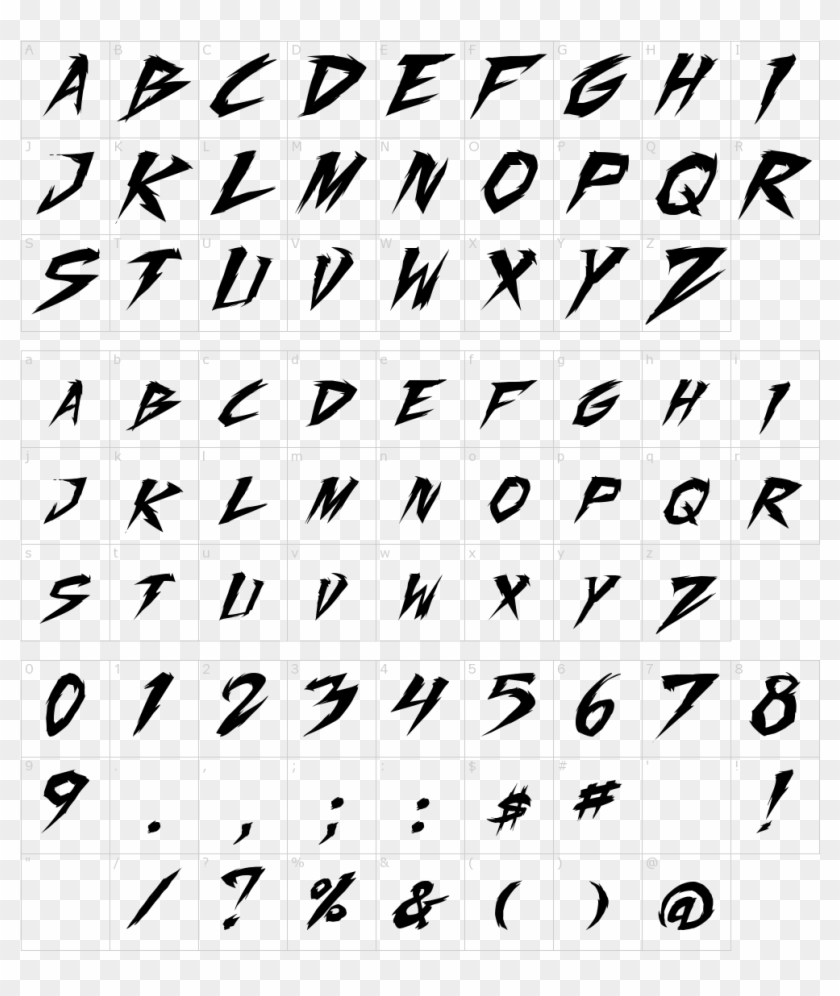 Fighting Spirit Font - Brush 7 Font Clipart #660349