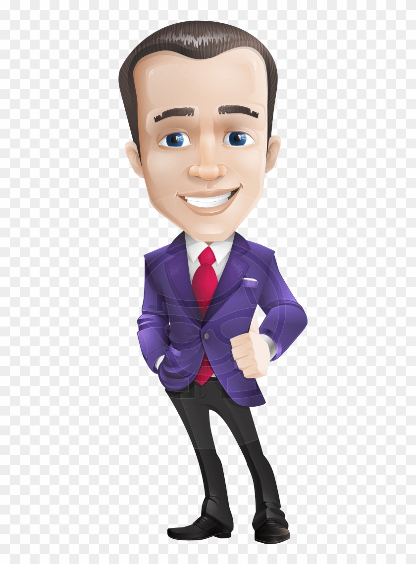 Business Vector Cartoon Character Man Graphic Design - Business Cartoon Characters Clipart