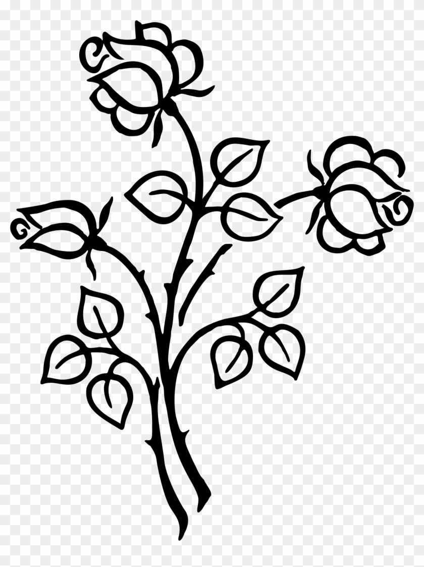 Flower Images Line Art Clipart