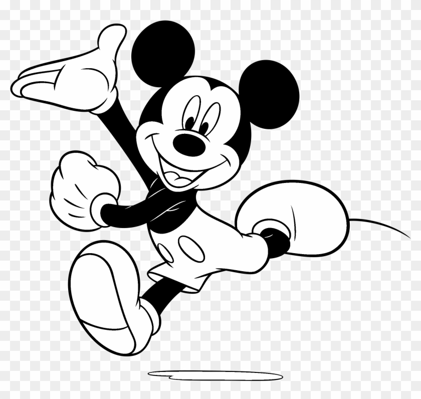 Minnie Clip Art Goofy - Mickey Mouse Black White - Png Download #661207