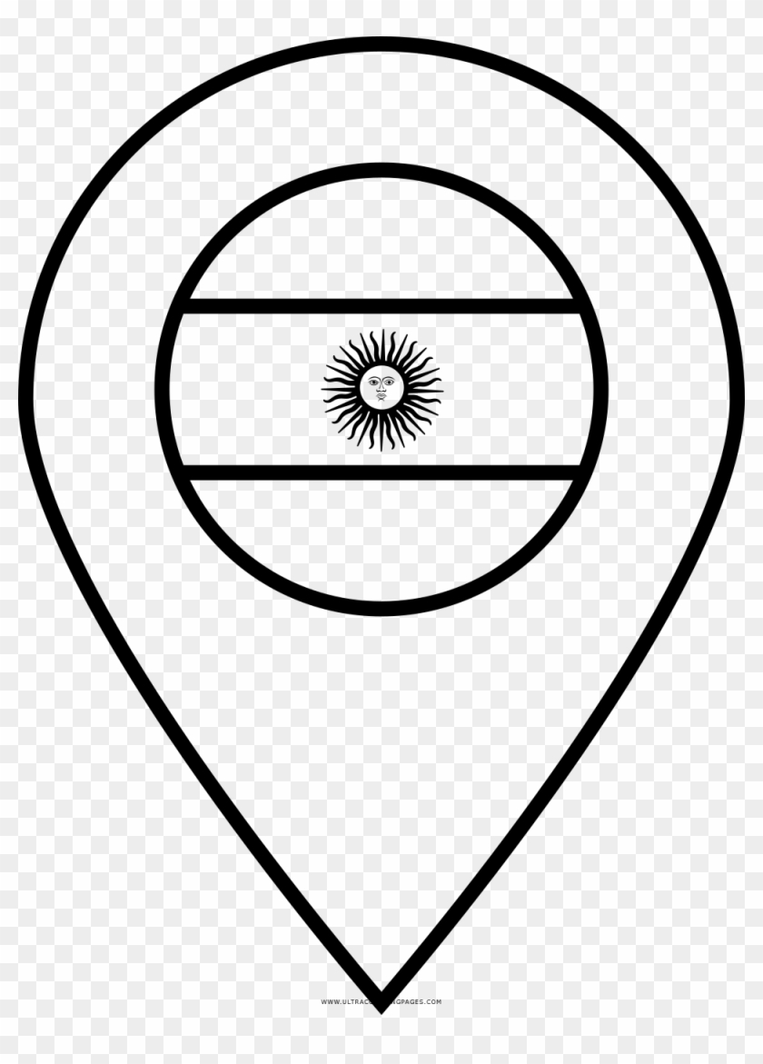 Argentina Flag Coloring Page - Imagen De Bandera Argentina Para Dibujar Clipart