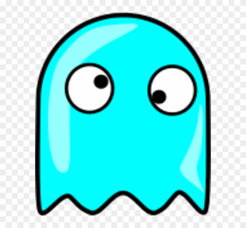 Pacman Ghost Blue Clipart