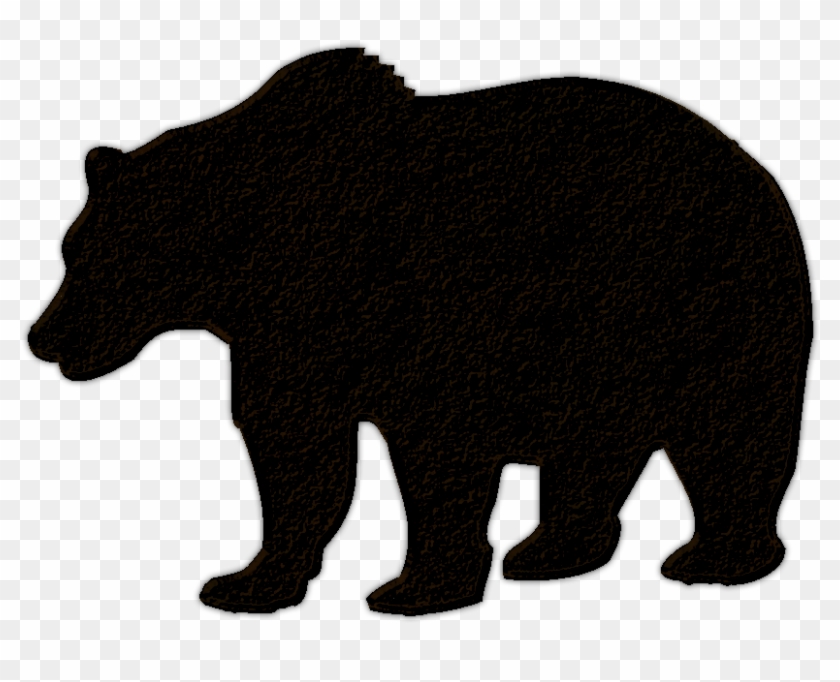 Polar Bear Silhouette Png - Transparent Background Bear Clipart #661633