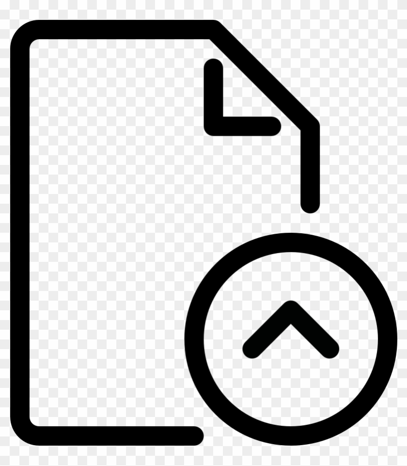 Document Action Upload - Type Form Icon Clipart #661669